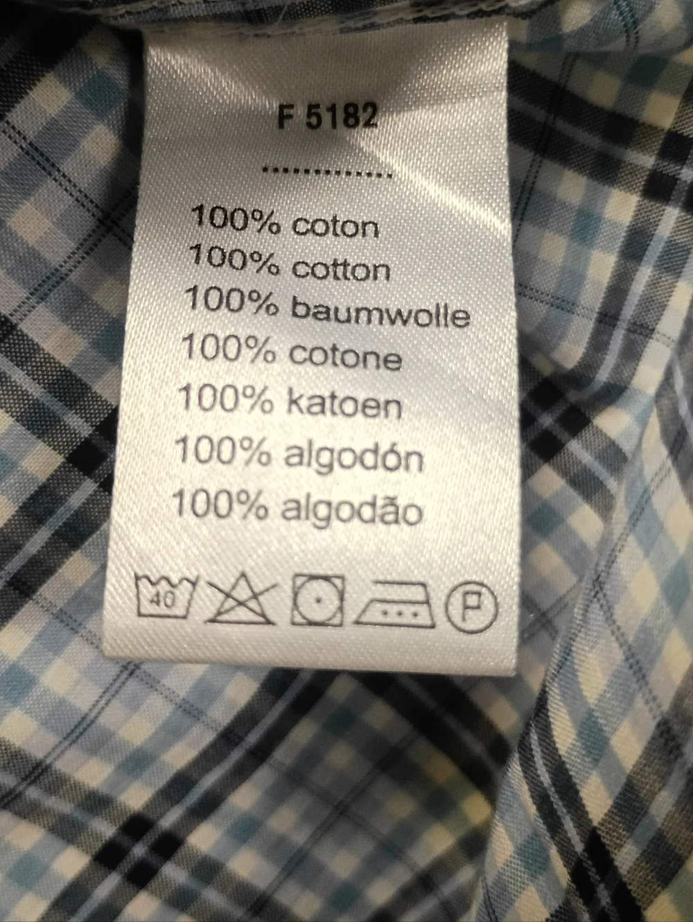 LACOSTE Shirt 2XL 46 Slim Fit Button Down Blue Plaid Short Sleeve - Picture 4 of 6